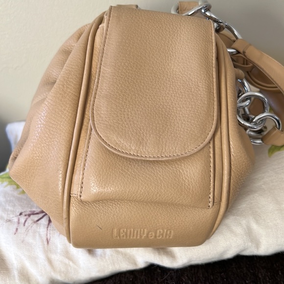 Leather bag silver hardware/ ink marks - Picture 6 of 10